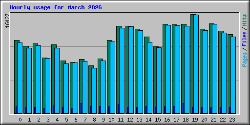 Hourly usage for March 2026